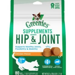 Greenies Hip & Joint Supplement for Dogs - 80 Count - 1.7 lbs