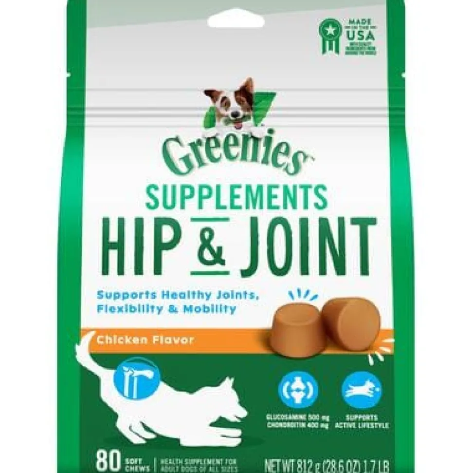 Greenies Hip & Joint Supplement for Dogs - 80 Count - 1.7 lbs