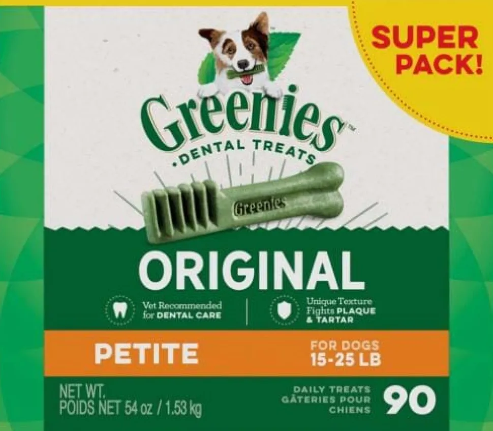 Greenies Petite Value Tub Treat Pack Dental Dog Treats - 54 oz