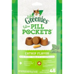 Greenies Pill Pockets for Cats Catnip Treats - 1.6 oz - 45 Count