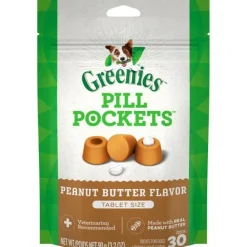 Greenies Pill Pockets for Dogs Peanut Butter Tablet - 3.2 oz - 30 Count