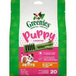 Greenies Puppy Petite Treat Pack Dental Dog Treats - 12 oz