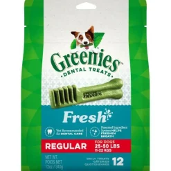 Greenies Regular Fresh Treat Pack Dental Dog Treats - 12 oz