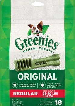 Greenies Regular Mega Treat Pack Dental Dog Treats - 18 oz - 18 Count