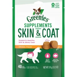 Greenies Skin and Coat Supplemental Dog Chew Treats - 13.28 Oz