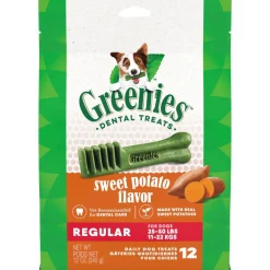 Greenies Sweet Potato Dental Bone Dog Treats - Regular - 12 Oz