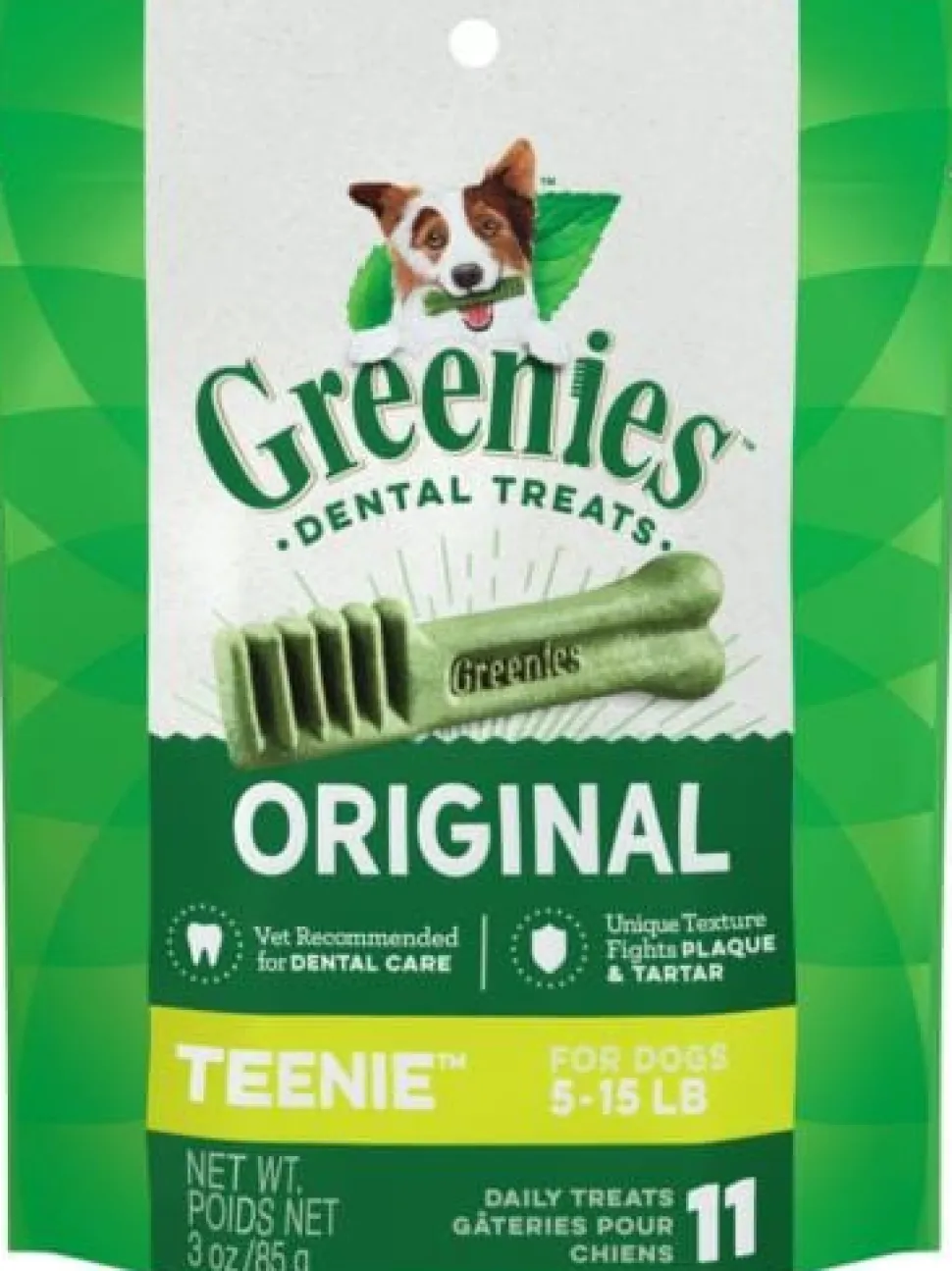 Greenies Teenie Trial Size Treat Pack Dental Dog Treats - 3 oz - 10 Count