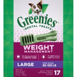 Greenies Weight Management Large Tub Dental Dog Treats - 27 oz - 17 Count