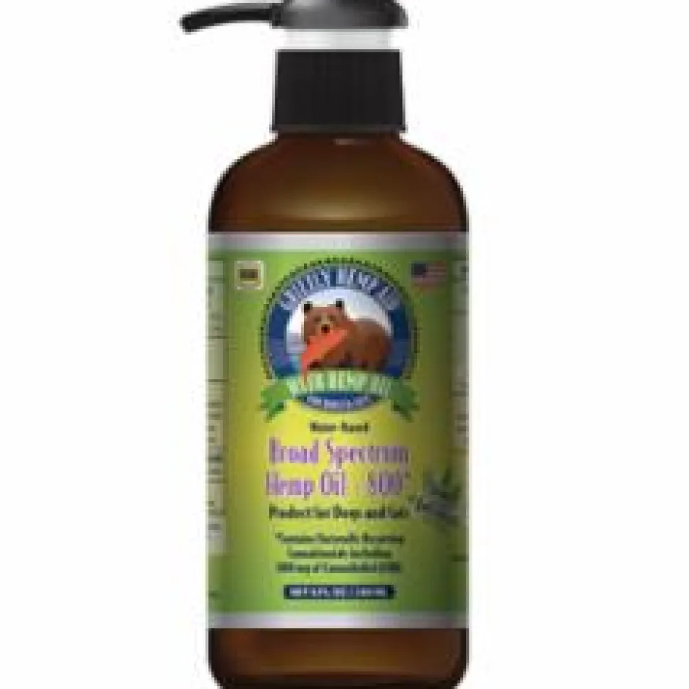 Grizzley Pet Products Grizzly Hemp Aid Broad Spectrum Hemp 800mg Oil Dog and Cat Supplement - 8 oz