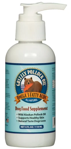 Grizzly Pet Products Grizzly Pollock Oil Dog Vitamin and Supplement - 8 oz