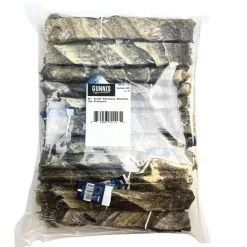 Gunnis Pet Grain-Free Cod Skin Chewy Sticks Natural Air-Dried Dog Treats - 8 Inch - 25 Count