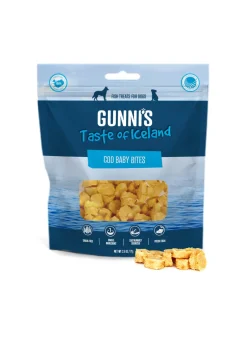 Gunnis Pet Grain-Free Cod Baby Bites Natural Air-Dried Dog Treats - 2.5 Oz