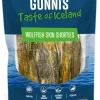 Gunnis Pet Grain-Free WolfFish Skin Shorties Natural Air-Dried Dog Treats - 2.5 Oz