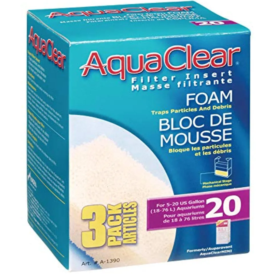 Hagen Foam Filter Insert for AquaClear 20/Mini - 3 pk