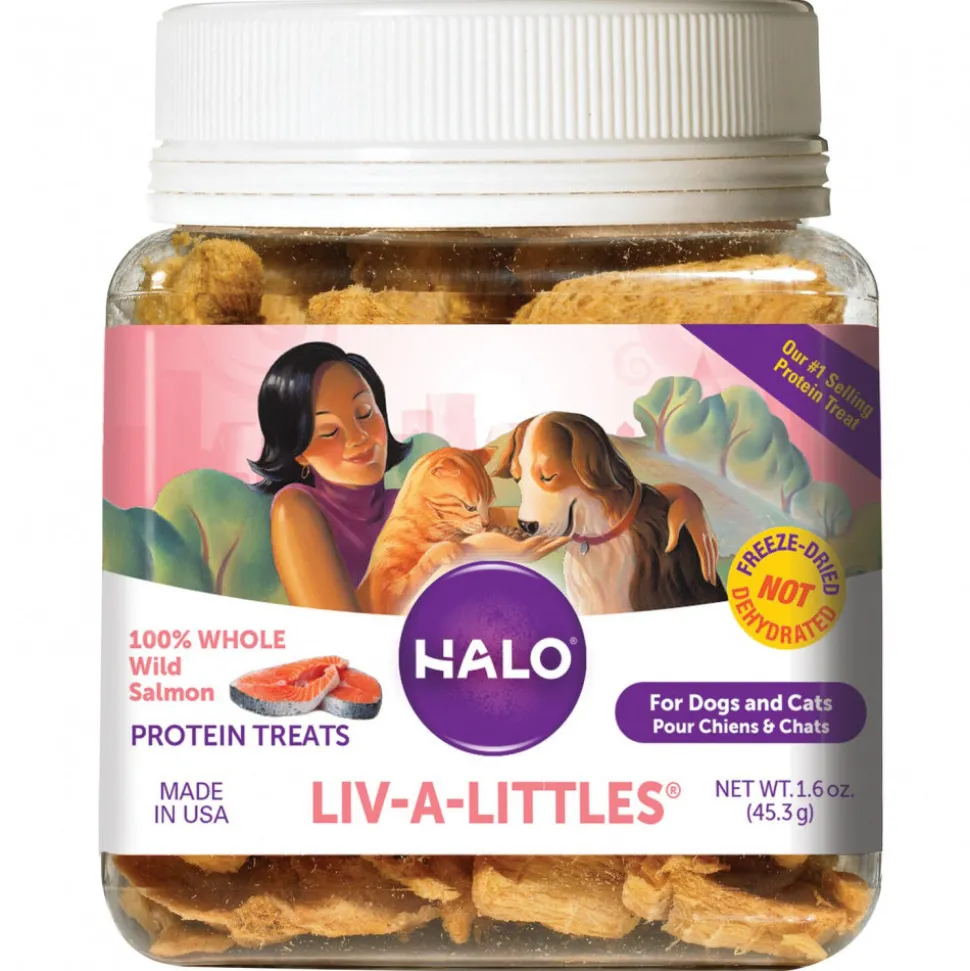 Halo Grain Free Liv-a-Littles Freeze Dried Wild Salmon Protein Treats