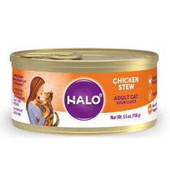 Halo Holistic Grain Free Adult Chicken Stew Canned Cat Food