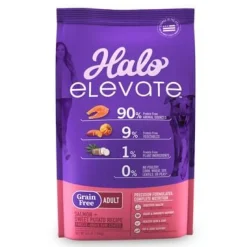Halo Pets Elevate Grain-Free Salmon Recipe Dry Dog Food - 3.5 Lbs