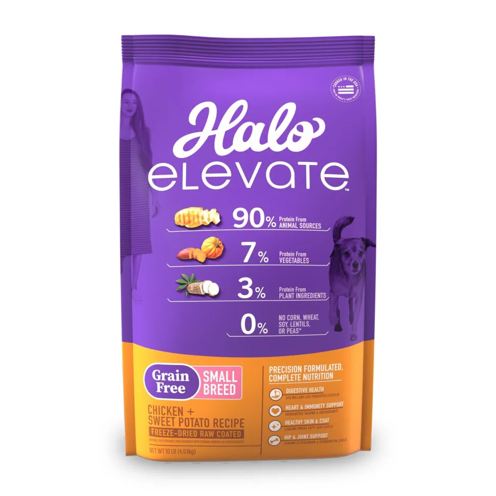 Halo Pets Elevate Grain-Free Chicken Small-Breed Dry Dog Food - 10 Lbs