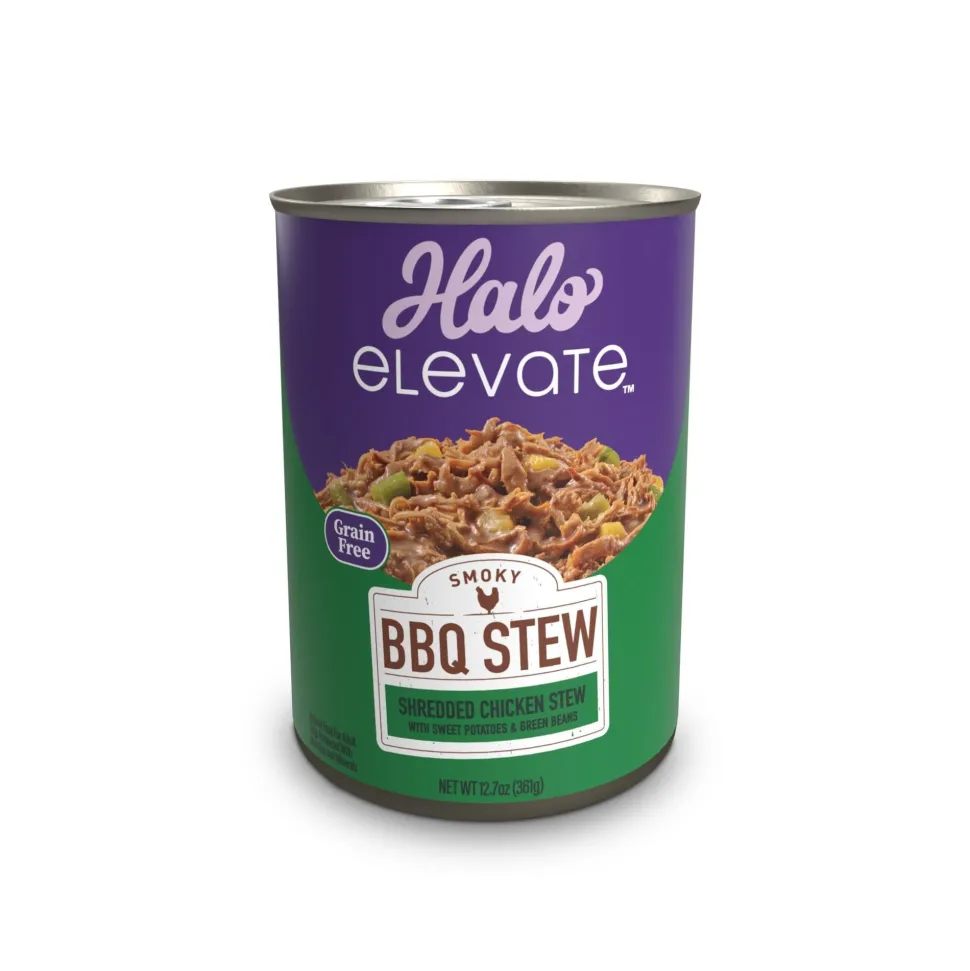 Halo Pets Elevate Grain-Free Shredded Chicken Stew Canned Dog Food - 12.7 Oz - Case of 6