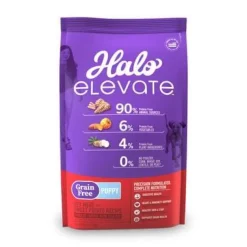 Halo Pets Elevate Grain-Free Red Meat Recipe Puppy Dry Dog Food - 10 Lbs