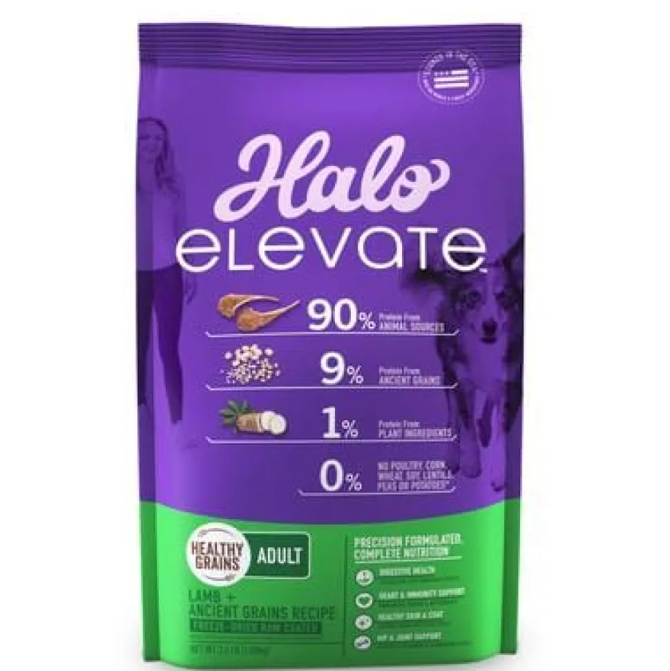 Halo Pets Elevate Healthy Grains Lamb Recipe Dry Dog Food - 3.5 Lbs
