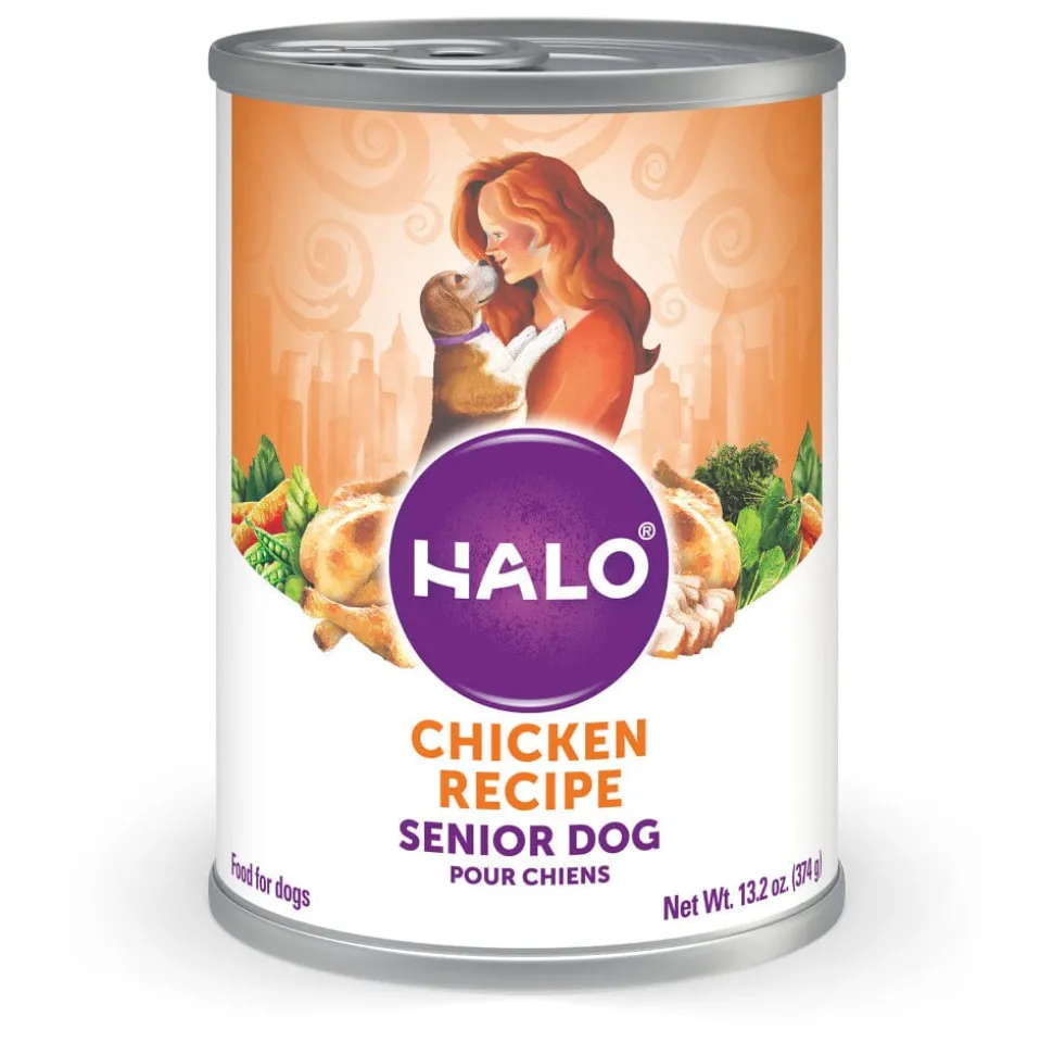 Halo Senior Chicken Recipe Canned Dog Food