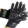 Hands On Pet Grooming & Bathing Gloves - Black - Large