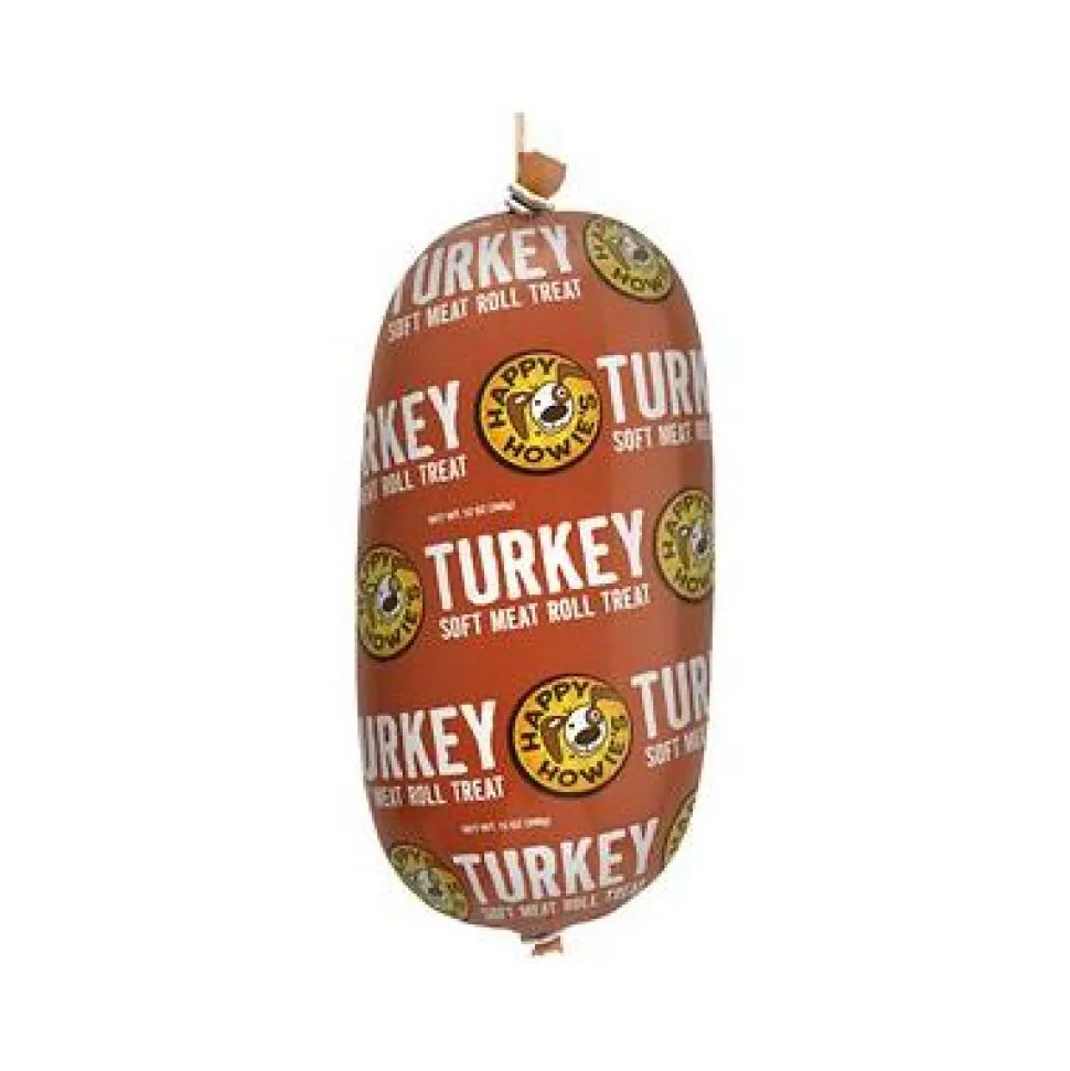 Happy Howie's 12 oz Soft Turkey Roll Natural Dog Chews