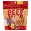Happy Howie's Deli Style Sausages 4" Sausage Bakers Dozen Beef Natural Dog Chews - 3.5 oz Bag