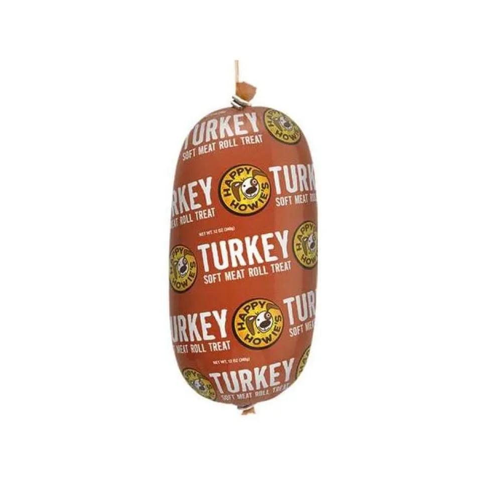 Happy Howie's Soft Turkey Roll Treat Soft and Chewy Natural Dog Chews - 12 Oz