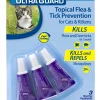 Hartz Mountain Ultra Guard One Spot Flea and Tick Treatment For Cats and Kittens - 3 Pack