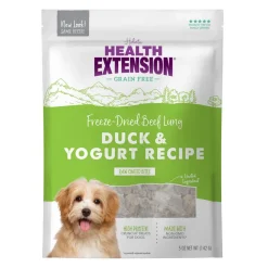 Health Extension Bully Puffs Duck and Yogurt Soft and Chewy Dog Treats - 5 Oz