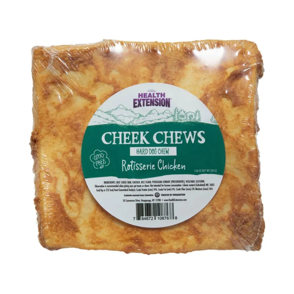 Health Extension Cheek Chews Chicken Natural Dog Chews - 1.06 Oz - Case of 12