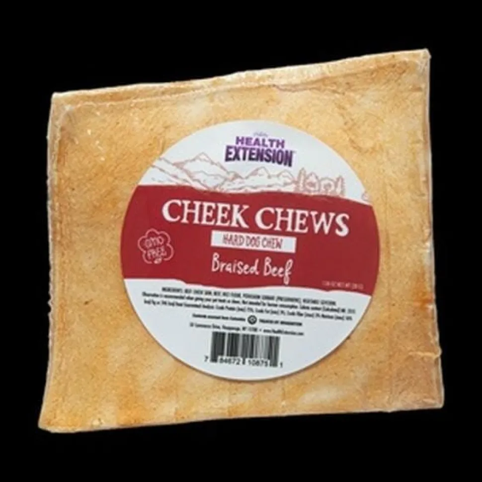 Health Extension Cheek Chews Beef Natural Dog Chews - 1.06 Oz - Case of 12