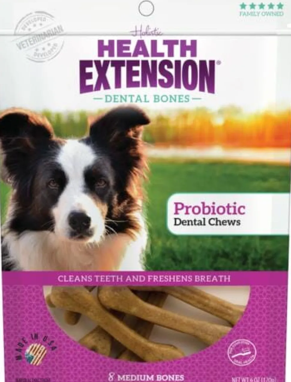 Health Extension Dental Bones Probiotic Dog Treat