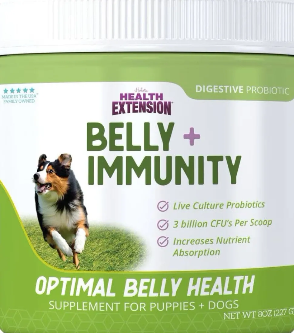 Health Extension Digestive Support Probiotic Powder Puppy Dog Supplement - 8 Oz