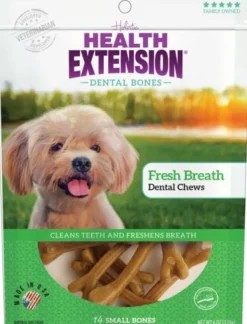 Health Extension Fresh Breathe Bones Dental Dog Chews - Small - 14 Pack
