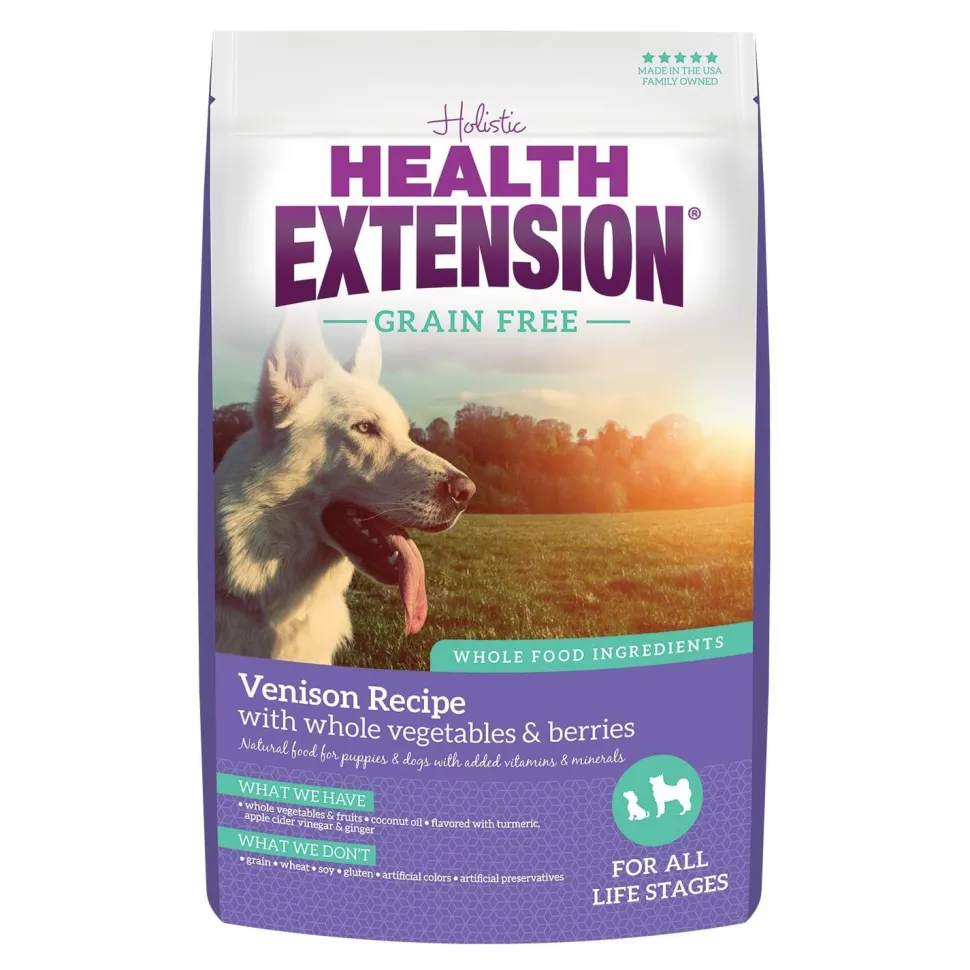 Health Extension Grain Free Venison Recipe Dry Dog Food