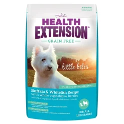 Health Extension Grain Free Buffalo and Whitefish Little Bites Recipe Dry Dog Food