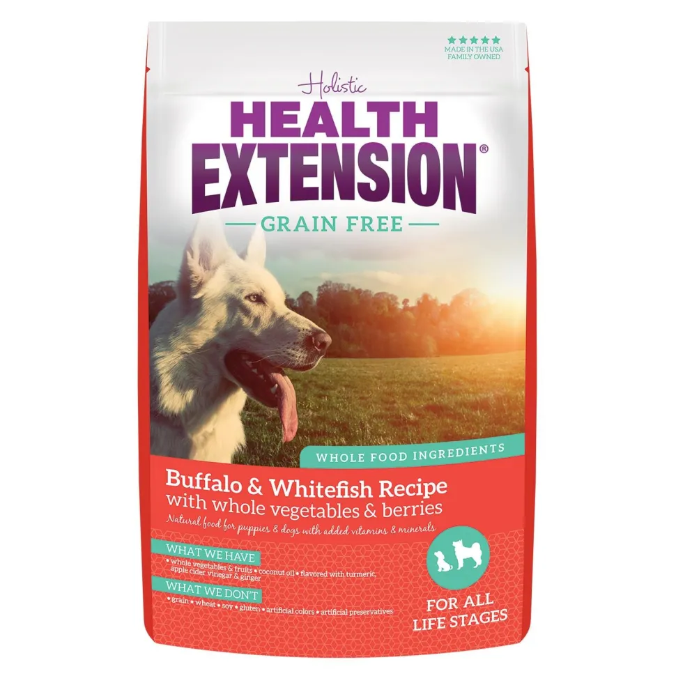 Health Extension Grain-Free Buffalo and Whitefish Dry Dog Food - 4 Lbs