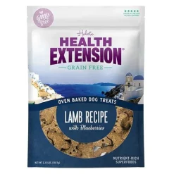 Health Extension Oven Baked Dog Treats Lamb Recipe with Blueberries