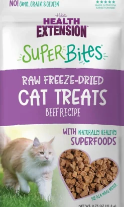Health Extension Super Bites Beef Freeze-Dried Raw Cat Treats - .75 Oz