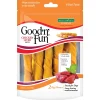 Healthy Hide Salix Good N' Fun Pork Skin and Liver Rolls Natural Dog Chews - 5" Inch - 6-Pack