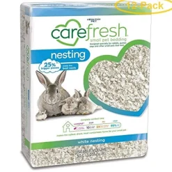 Healthy Pet Carefresh Nesting (White) Rabbit/Guinea Pig Small Animal Bedding - 50 Ltr