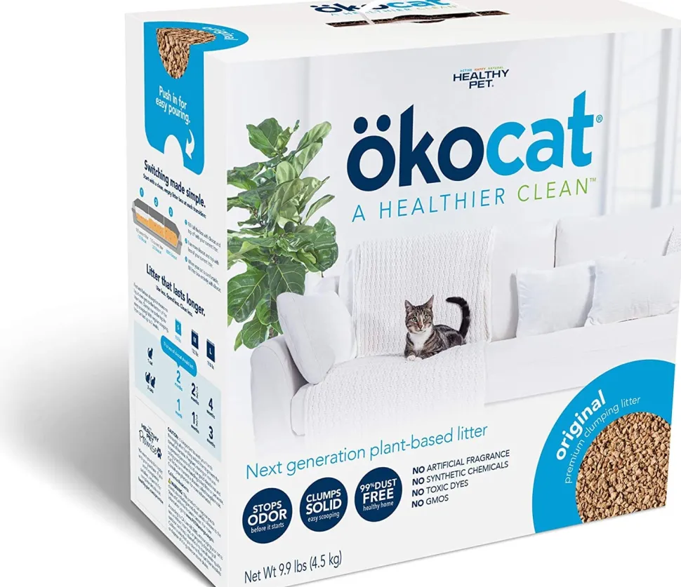 Healthy Pet Okocat Cat Clumping Wood Litter Cat Litter - 9.9 Lbs