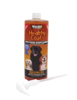 Healthycoat Dog Food Supplement - Bacon - 1 Qt