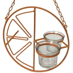 Heath Double Jar Clementine Oriole Feeder - Orange