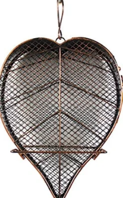 Heath Leaf Mesh Wild Bird Feeder - Copper - 1 Lb Cap
