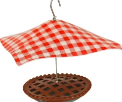 Heath Pie Wild Bird Feeder - Brown Red and White - 1.5 Lbs Cap