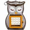 Heath Suet 'N Seed Feeder Owl Suet and Seed Cake Wild Bird Feeder - Brown - 2 Cake Cap